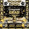 Class of 2026 Graduation Decorations Mega Bundle - Black & Gold Congrats Grad Party Set - Includes Fabric Backdrop, Porch Signs, Pennants, Waterproof Tablecloth & Confetti Balloons - Premium High School & College Supplies